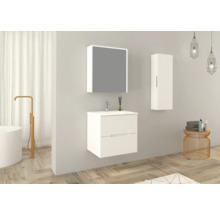 Jungborn Spiegelschrank QUATTRO SEDICI NOVE 60 x 20 x 70 cm weiß matt 1-türig LED IP 44