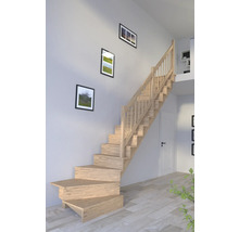 Escalier en bois avec rampe d''escalier à l''intérieur