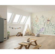Papier peint panoramique intissé IADX6-104 Into Wonderland Winnie Pooh 6 pces 300 x 250 cm