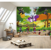 Papier peint panoramique intissé IADX6-113 Into Wonderland Spidey Scavenger Hunt 6 pces 300 x 250 cm