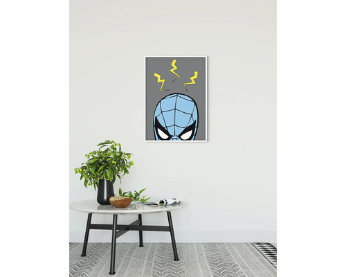 Affiche encadrée avec motif de bande dessinée d''un super-héros