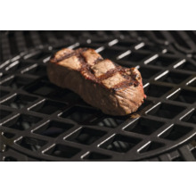 Steak grillé sur une grille de barbecue