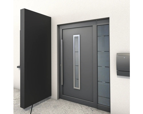Gutta Seitenteil BS und BS Plus RAL 7016 anthrazit 90x220 cm Moderne Haustür mit Seitenteil, Briefkasten und Sichtschutz