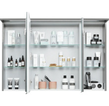 Spiegelschrank Pelipal xpressline 3261 105 x 16 x 72 cm grau 3-türig LED