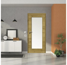 ZT Eiche Rustic Furnier Quer 61x198,5 DIN Rechts MODERN 08 Glas Satiniert