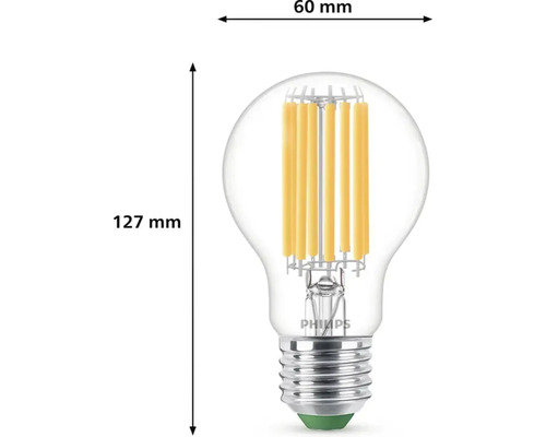 Philips LED Lampe mit den Maßen 127 mm Höhe und 60 mm Breite