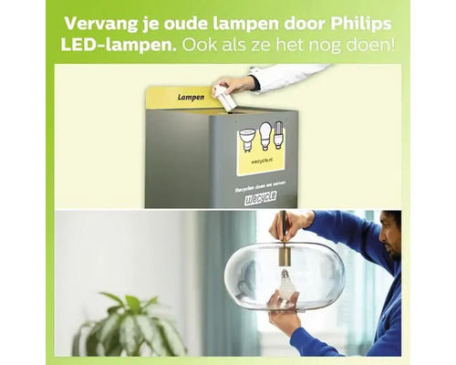Lampenrecycling und Austausch durch LED Lampen von Philips.