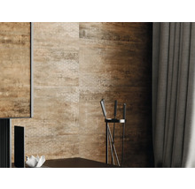 Décoration murale avec des carreaux de céramique dans le salon