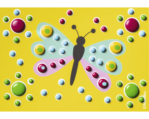 Schmetterlingsmotiv mit Punkten