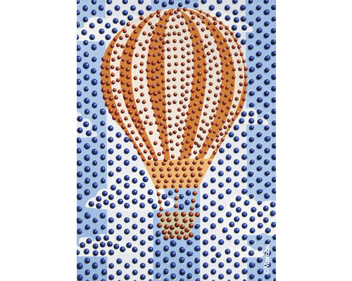 Dekoratives Ballonmotiv mit Punktmuster