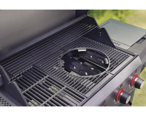 Grill mit Grillrost und Warmhalterost