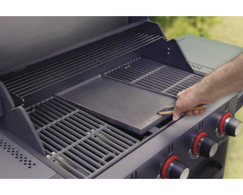 Gasgrill mit Grillplatte und Grillrost