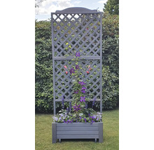 Jardinière avec treillis dans le jardin