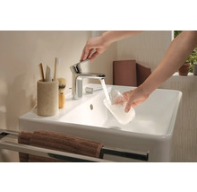 Robinet de lavabo avec mitigeur hansgrohe VERNIS BLEND 100 CoolStart chrome avec tige de traction 71585000