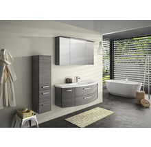 Jungborn Waschtischunterschrank VENTITRE BxHxT 140 x 49,2 x 48 cm Frontfarbe graphit struktur quer holzdekor