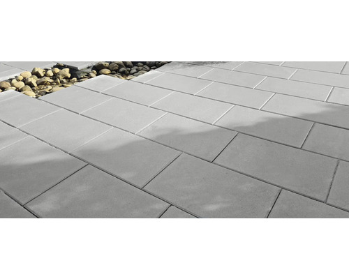 Dalle de terrasse en béton iStone Starter gris moyen 80 cm x 40 cm x 4 cm Dalle de terrasse en béton iStone Starter gris moyen 80 cm x 40 cm x 4 cm