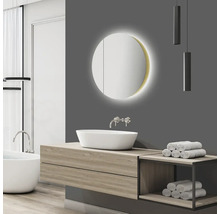Spiegelschrank DSK Picasso 60 x 8,9 x 60 cm gold 1-türig LED IP 24