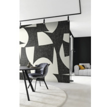Digitaldruck Vlies 366747 Schöner Wohnen Geometrisch schwarz weiß 5-tlg. 265 x 300 cm