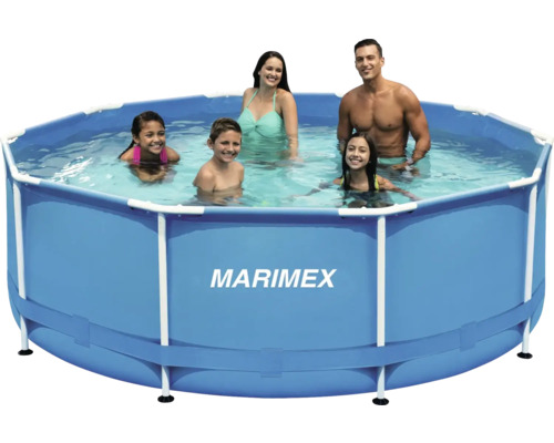 Marimex Frame Pool mit Familie im Wasser