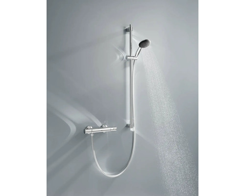 Système de douche avec douchette et mitigeur thermostatique pour montage mural