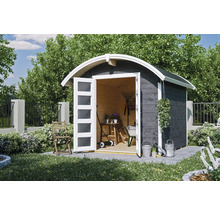 Gartenhaus SKAN HOLZ Delft inkl. Fußboden 290 x 310 cm schiefergrau