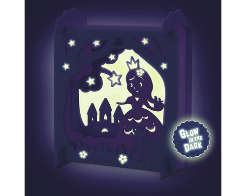 Nachtlicht mit Prinzessinnenmotiv und Leuchteffekt im Dunkeln