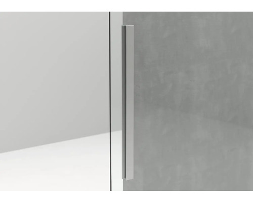 Detailansicht einer Duschkabine mit Griff