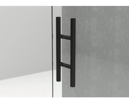 Doppelter Türgriff für Dusche