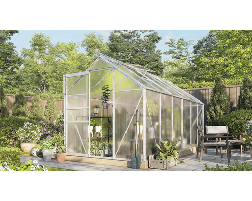 Serre Vitavia Comet 7500 polycarbonate 4 mm 195 x 383 cm argent