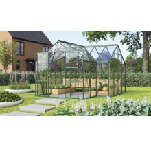 Serre Vitavia Sirius verre de sécurité trempé 3 mm 383x383 cm verte