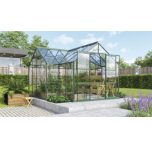 Serre Vitavia Sirius verre de sécurité trempé 3 mm 383x383 cm verte