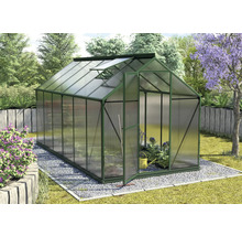 Gewächshaus Vitavia Triton 7500 Hohlkammerplatten 4 mm mit Fundament 198x379 cm grün