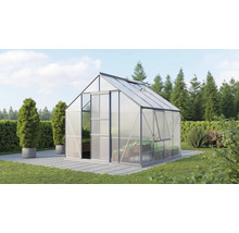 Gewächshaus Vitavia Meridian 1 6700 Hohlkammerplatten 4 mm 257x258 cm Aluminium