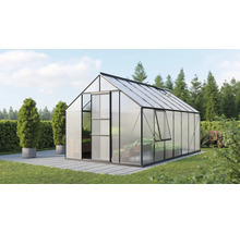 Gewächshaus Vitavia Meridian 1 11500 Hohlkammerplatten 6 mm 257x445 cm schwarz