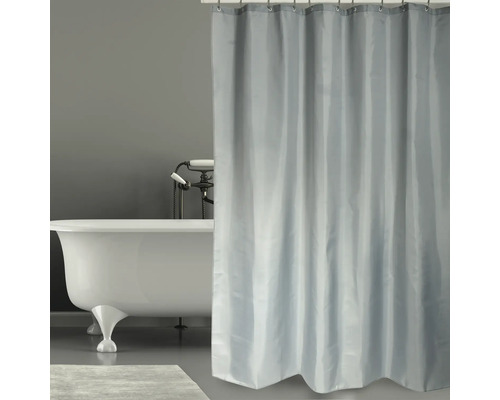 Rideau de douche MSV textile anti-moisissure 120 x 200 cm gris foncé 149552