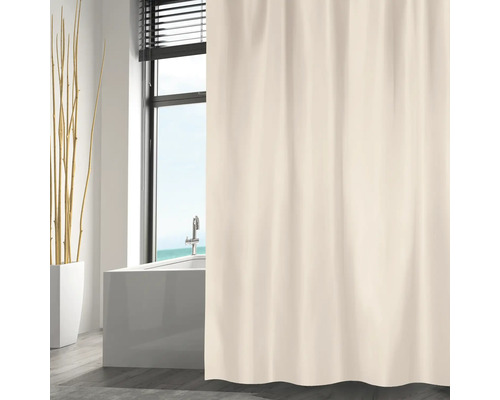 Rideau de douche MSV textile 180 x 200 cm beige 149556