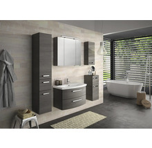 Jungborn Spiegelschrank VENTITRE 80 x 17 x 70,3 cm graphit struktur quer 3-türig J850.198050