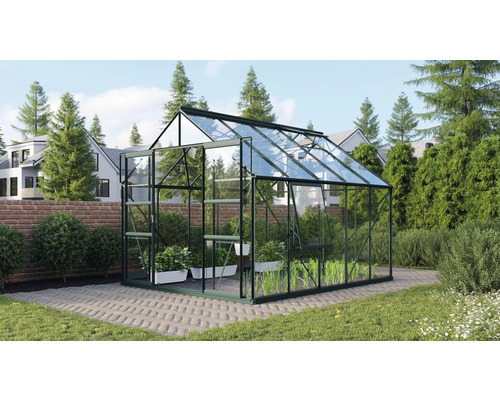 Serre Vitavia Meridian 2 8300 verre de sécurité trempé 3 mm 257x321 cm émeraude