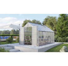 Gewächshaus Vitavia Meridian 2 9900 Hohlkammerplatten 4 mm 257x383 cm Aluminium