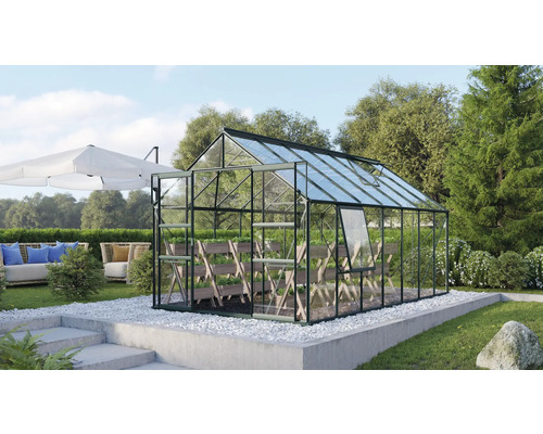 Serre Vitavia Meridian 2 11500 verre de sécurité trempé 3 mm 257x445 cm émeraude