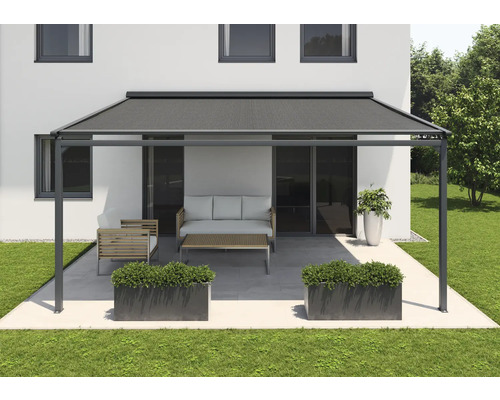 Dalle de terrasse en grès cérame fin FLAIRSTONE Valley Grey bord rectifié 120 x 60 x 2 cm