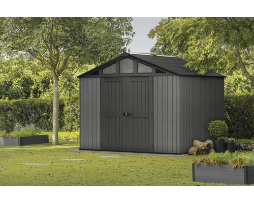 Abri de jardin Keter Stronghold 10x8 avec plancher 305 x 243 cm aspect bois