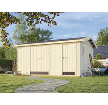 Gartenhaus aus Holz mit Doppeltür im Garten