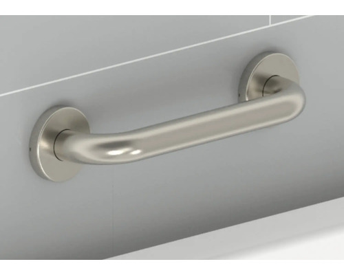 Barre d''appui métallique fixée au mur