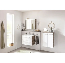Spiegelschrank FACKELMANN Verona 80 x 16 x 68,3 cm nussbaum 2-türig LED IP 20