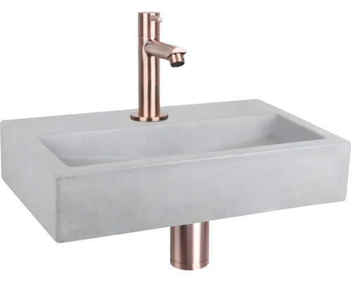 Vasque en béton avec robinet