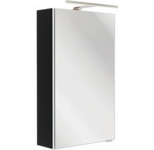 Spiegelschrank FACKELMANN SBC links 40 x 15,3 x 68 cm schwarz matt 1-türig LED IP 20