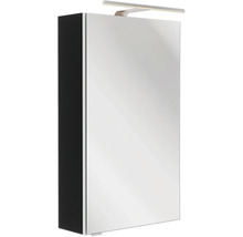 Spiegelschrank FACKELMANN SBC rechts 40 x 15,3 x 68 cm schwarz matt 1-türig LED IP 20