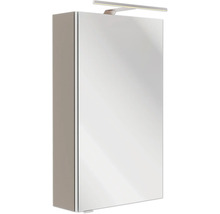 Spiegelschrank FACKELMANN SBC rechts 40 x 15,3 x 68 cm cubanit grey 1-türig LED IP 20