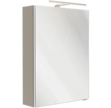 Spiegelschrank FACKELMANN SBC links 50 x 15,3 x 68 cm cubanit grey 1-türig LED IP 20